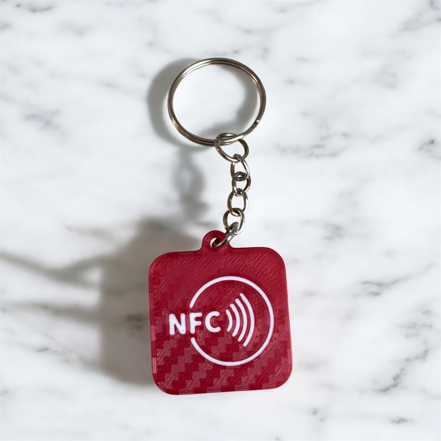 Personalisierter NFC-Schlüsselanhänger mit Instagram/Facebook/Tiktok oder NFC-Logo