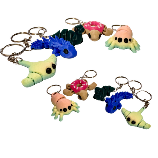 Flexi Tiere Schlüsselanhänger