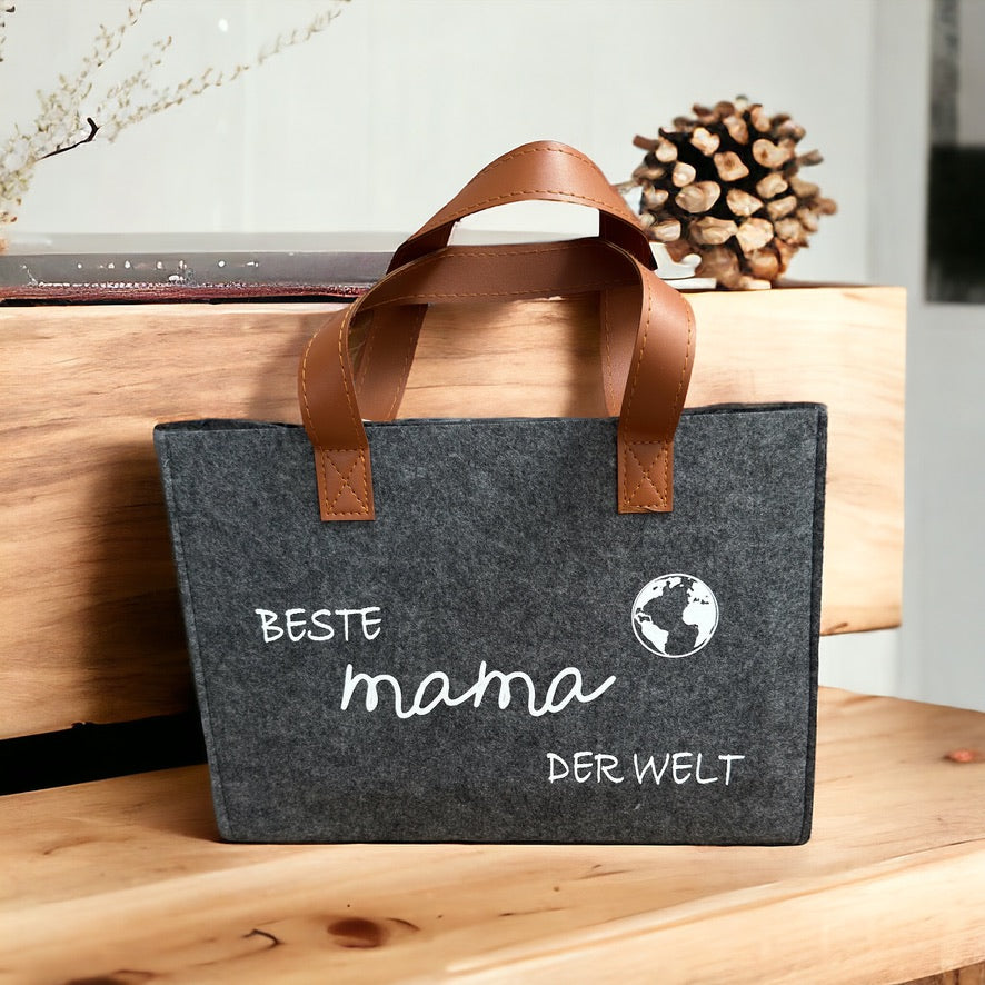 Filztasche "Beste Mama der Welt"