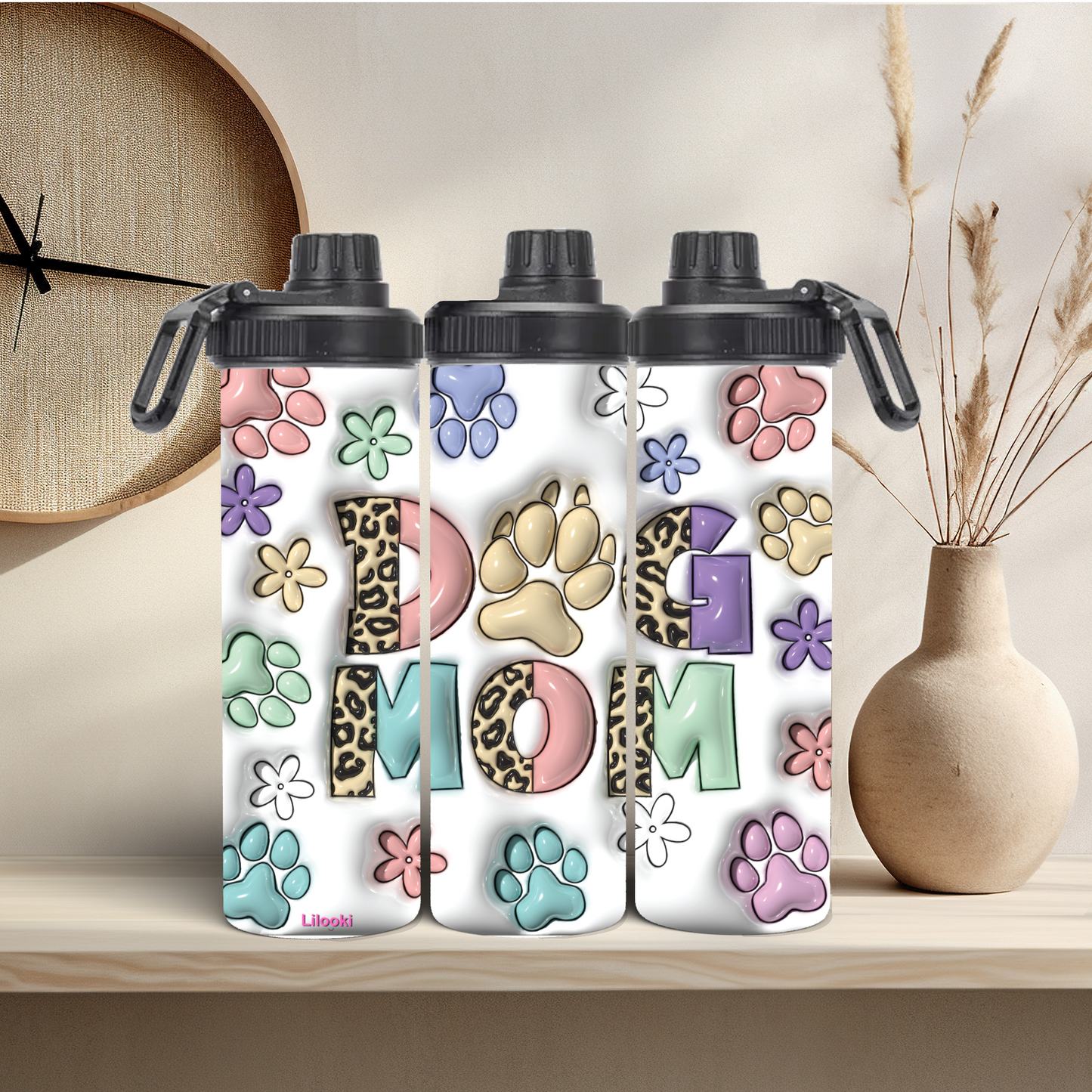 Tumbler / Thermosflasche mit Schraubverschluss - DOG MOM 1