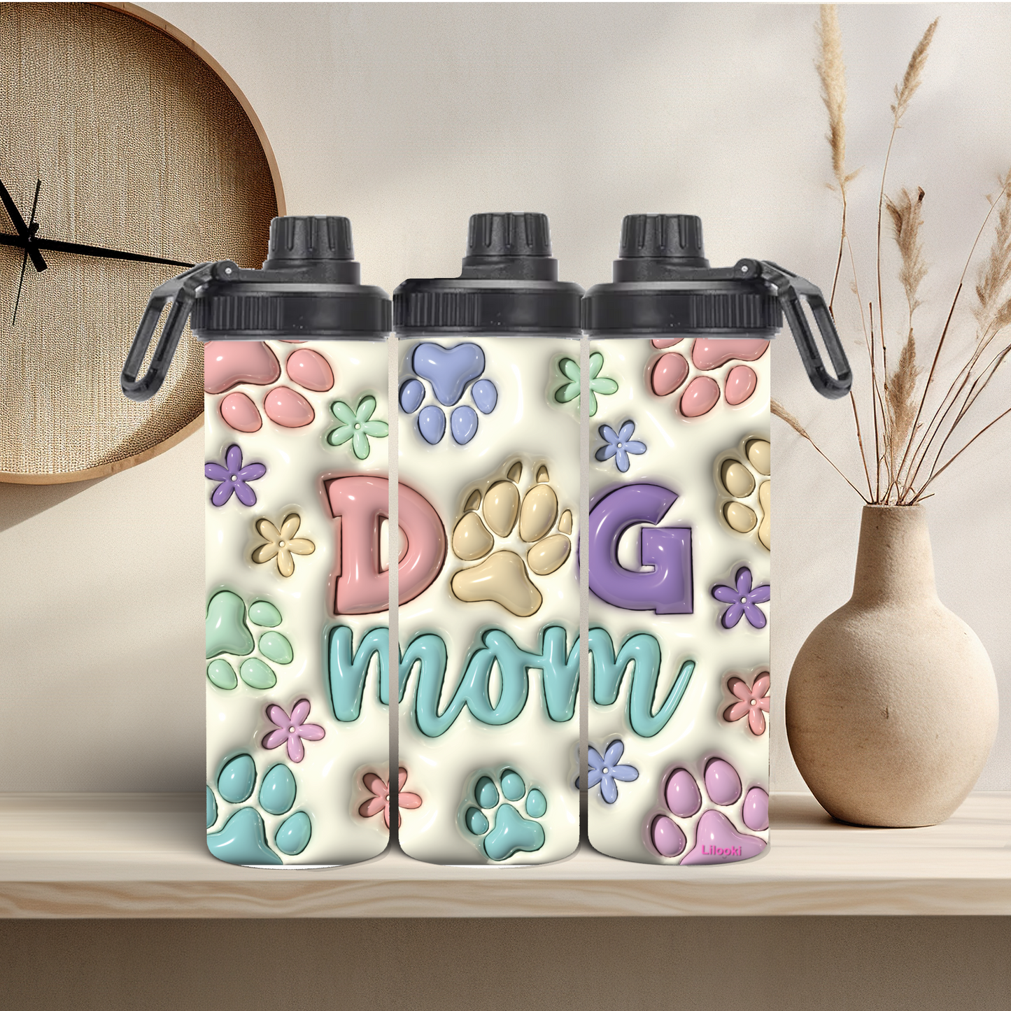 Tumbler / Thermosflasche mit Schraubverschluss - DOG MOM 2