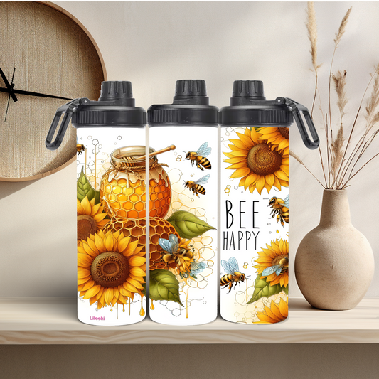 Tumbler / Thermosflasche mit Schraubverschluss - BEE Happy